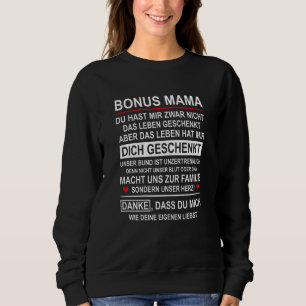 Womens Bonus Mama Step Mother Mother Pull Mother M Sweatshirt