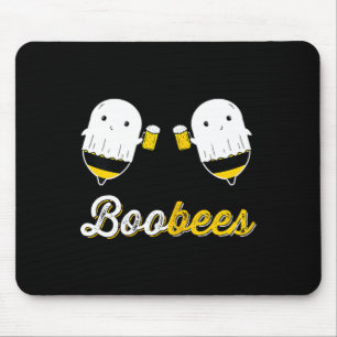 Womens Boo Bees Couples Halloween Costume Funny Mouse Pad