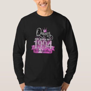 Womens Born In 1994 I Elegant Pink Black Party Out T-Shirt
