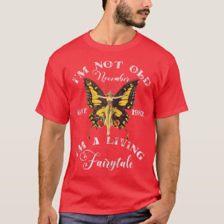 Womens Born In November 1982, Birthday Vintage Fai T-Shirt