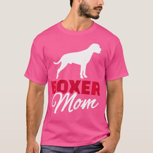 Womens Boxer Mum T-Shirt (Front)