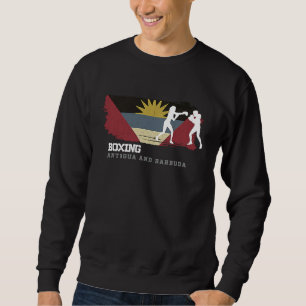 Womens Boxing Antigua & Barbuda Combat Sports Figh Sweatshirt