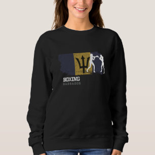 Womens Boxing Barbados Combat Sports Fighter Boxin Sweatshirt