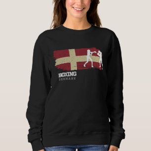 Womens Boxing Denmark Combat Sports Fighter Boxing Sweatshirt