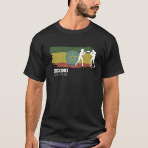 Womens Boxing Ethiopia Combat Sports Fighter Boxin T-Shirt