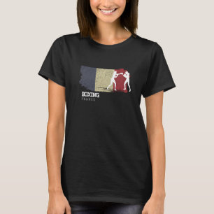 Womens Boxing France Combat Sports Fighter Boxing T-Shirt