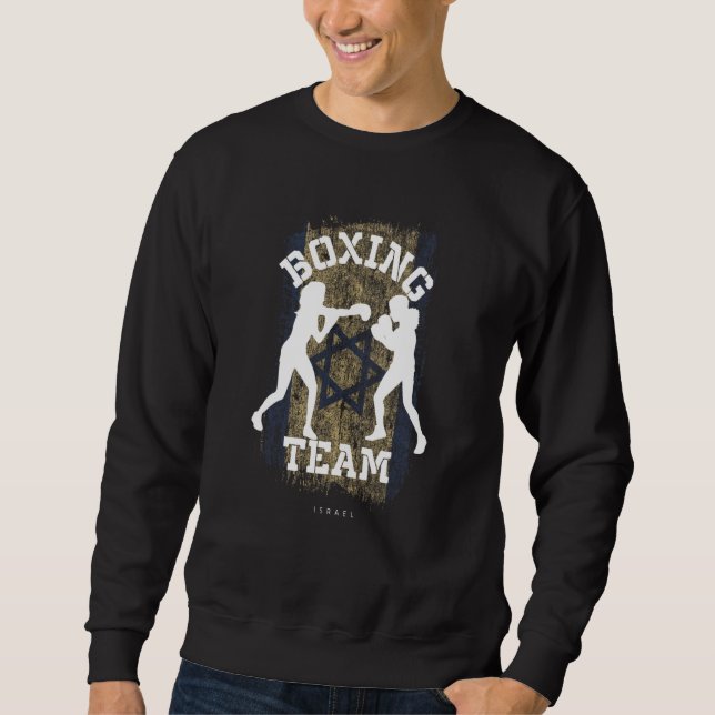 Womens Boxing Israel Combat Sports Fighter Boxing Sweatshirt (Front)