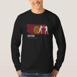 Womens Boxing Kyrgyzstan Combat Sports Fighter Box T-Shirt