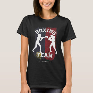 Womens Boxing Liechtenstein Combat Sports Fighter  T-Shirt