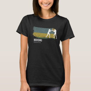 Womens Boxing Rwanda Combat Sports Fighter Boxing T-Shirt