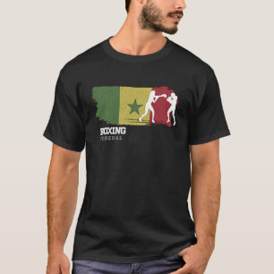 Womens Boxing Senegal Combat Sports Fighter Boxing T-Shirt