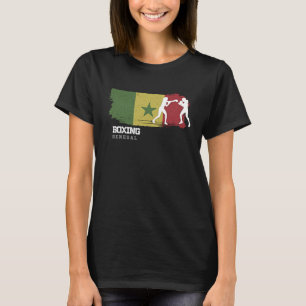 Womens Boxing Senegal Combat Sports Fighter Boxing T-Shirt