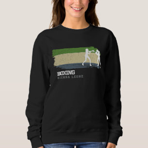 Womens Boxing Sierra Leone Combat Sports Fighter B Sweatshirt