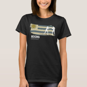 Womens Boxing Uruguay Combat Sports Fighter Boxing T-Shirt