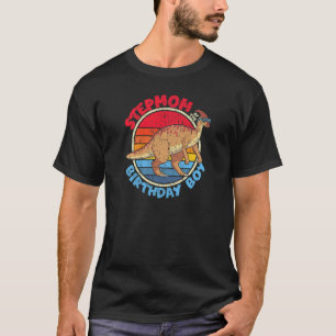 Womens Boy Birthday I Stepmom I Parasaurolophus I T-Shirt
