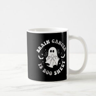 Womens Brain Cancer Is Boo Sheet Ghost Ribbon Awar Coffee Mug