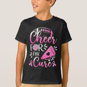 Womens Breast Cancer Awareness Cheer For The Cure T-Shirt