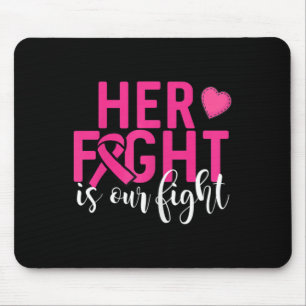 Womens Breast Cancer Awareness Her Fight Is Our Fi Mouse Pad