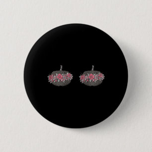 Womens Breast Cancer Awareness In October We Wear  6 Cm Round Badge