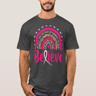 Womens Breast Cancer Ready For The Fight Determine T-Shirt
