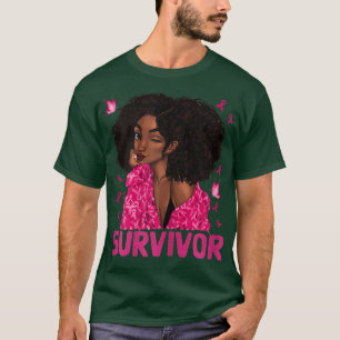 Womens Breast Cancer Survivor Rosie Riveter Pink A T-Shirt