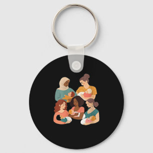 Womens Breastfeeding Lactation Consultant Birth Wo Key Ring