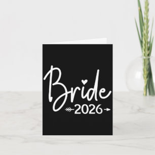 Women's bride est 2026 married wedding bridal card