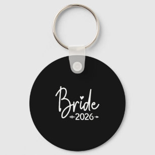 Women's bride est 2026 married wedding bridal key ring