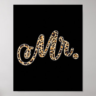 Womens Bride Groom Mr Leopard Print Wedding Matchi