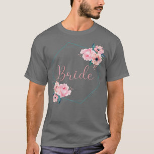 Womens Bride Stag Party Roses Wreath Bride 600 T-Shirt