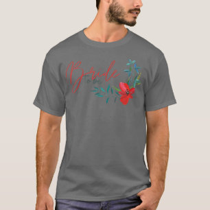 Womens Bride To Be Floral Design Wedding Party Bac T-Shirt
