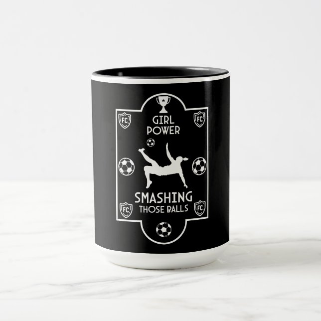 Womens British British Soccer Mug (Center)