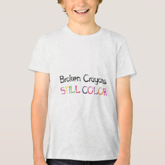 Womens Broken Crayons Still Colour Suicide Prevent Tri-Blend Shirt