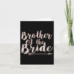 Womens Brother Of The Bride Groom Wedding Bachelor Card