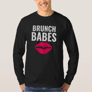 Womens Brunch Babes Funny Sunday Brunch Outfit Bru T-Shirt
