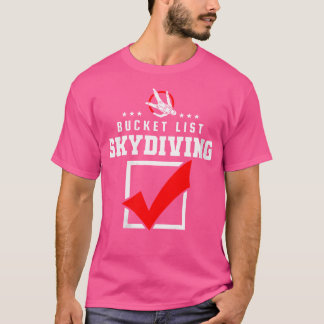 Womens Bucket List Skydiving T-Shirt