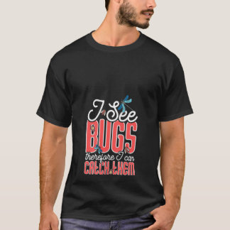 Womens Bug Catcher Funny Bug Insect Hunter Entomol T-Shirt