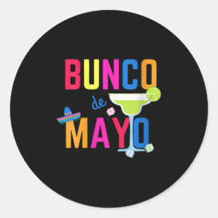 Womens Bunco De Mayo Margarita Dice Cinco De Mayo  Classic Round Sticker