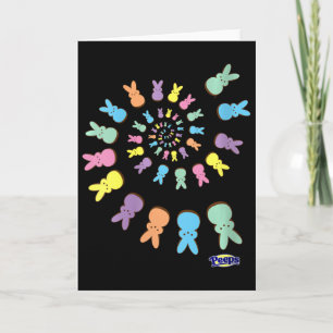 Womens Bunnies Easter Colourful Spiral Of Sugary B Card