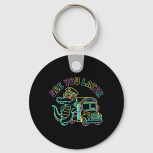 Womens Bus Driver Summer Last Day Of School See Key Ring