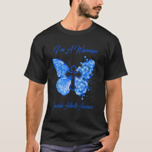 Womens Butterfly I'm A Warrior Juvenile Arthritis T-Shirt