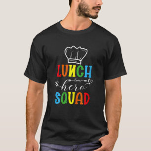 Womens  Cafeteria Workers School Lunch Hero Squad T-Shirt