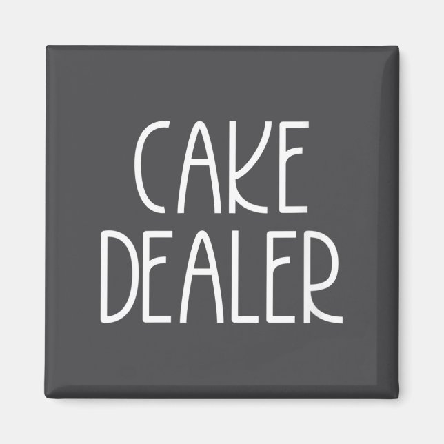 Womens Cake Er - Funny Foodie Feast Baker Quote V- Magnet (Front)