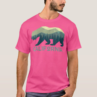 Womens California Bear Retro 70S Vintage Outdoors  T-Shirt