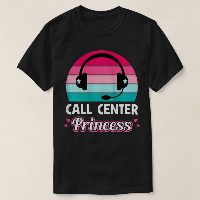 Womens Call Centre Tech Support Help Desk Customer T-Shirt (Design Front)