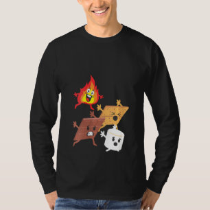 Womens Campfire Chasing Smores S'mores Camping T-Shirt