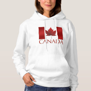 Women's Canada Flag Hoodie Souvenir Hooded Shirt