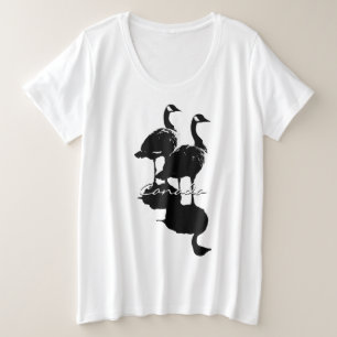 Women's Canada Goose T-shirt Plus Size Canada Top