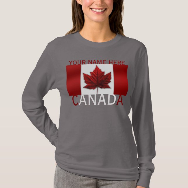 Women's Canada Shirt Custom Canada Plus Size Shirt (Front)