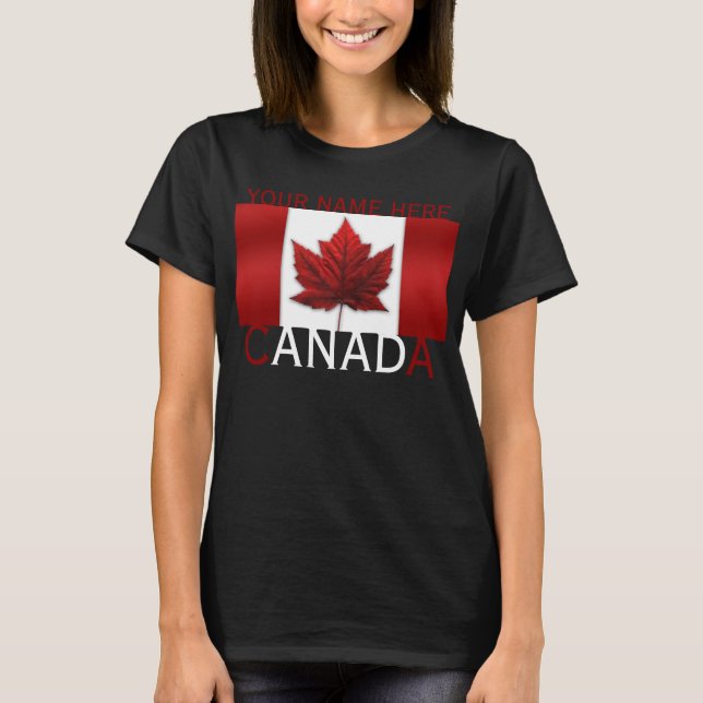 Women's Canada Shirt Custom Canada Plus Size Shirt (Front)